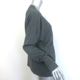 Brochu Walker Lace Looker Cardigan Charcoal Wool-Cashmere Size Small