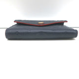 Louis Vuitton Victorine Wallet Navy Monogram Empreinte Leather