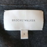 Brochu Walker Lace Looker Cardigan Charcoal Wool-Cashmere Size Small