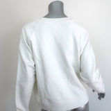 RE/DONE x Peanuts Classic Raglan Sweatshirt Off-White Cotton Size Small