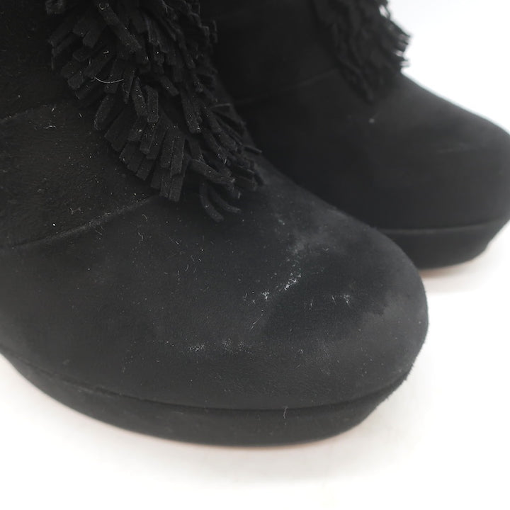 Gucci Fringed Platform ankle boots Sz 37, side
