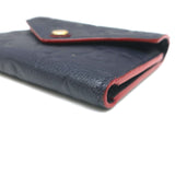 Louis Vuitton Victorine Wallet Navy Monogram Empreinte Leather