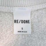 RE/DONE x Peanuts Classic Raglan Sweatshirt Off-White Cotton Size Small