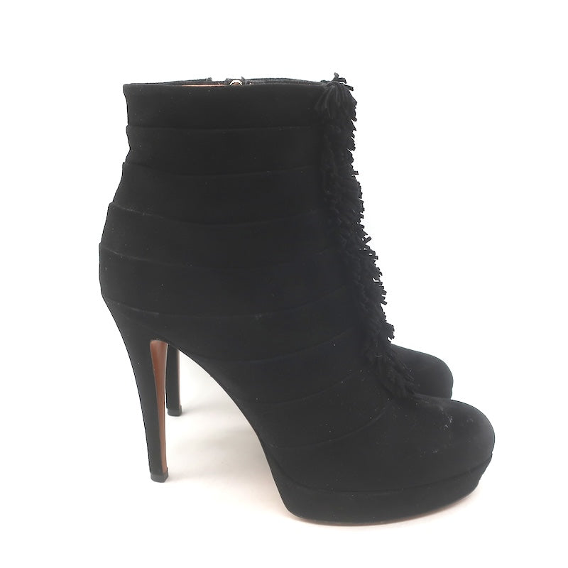 Gucci Fringed Platform ankle boots Sz 37, sole