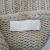 SABLYN Jackson Cashmere Cardigan Oatmeal Size Medium Collared Sweater
