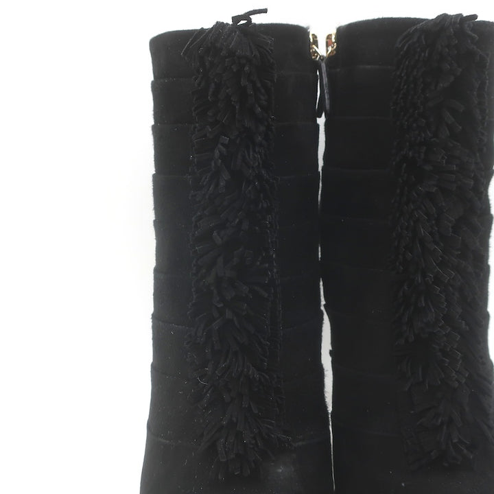Gucci Fringed Platform ankle boots Sz 37, heel