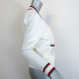 Ted Baker Skilarr Striped-Trim Cardigan Ivory Stretch Knit Size 3 NEW