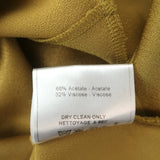 John Galliano Fringed Scarf Tie Dress Chartreuse Satin Size 42