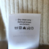 Veronica Beard Cheshire Striped Cashmere Cardigan Cream/Black Size Medium