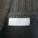 SABLYN Jackson Cashmere Cardigan Charcoal Size Medium Collared Sweater