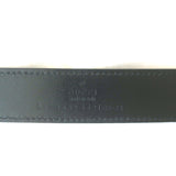 Gucci G Buckle Skinny Belt Black Leather Size 85 US 34