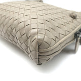 Bottega Veneta Nodini Intrecciato Crossbody Bag Taupe Leather