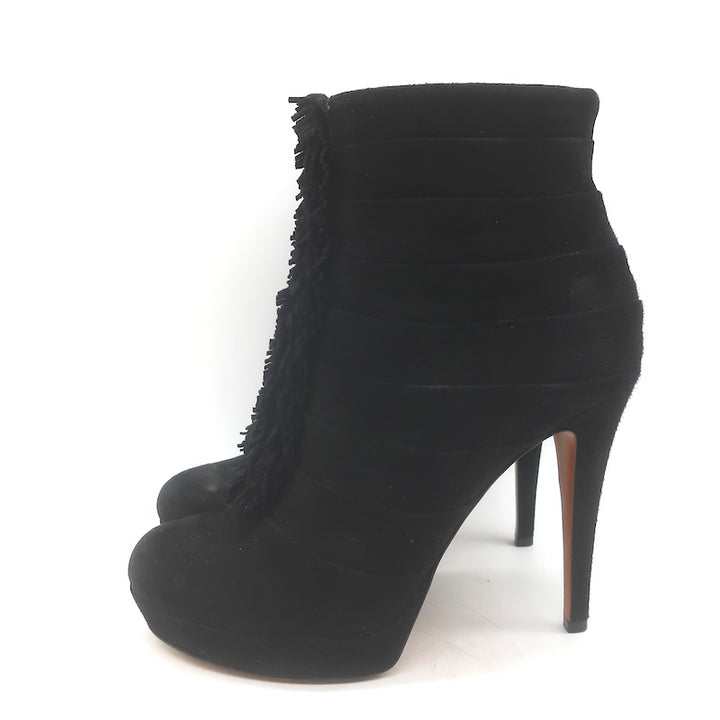 Gucci Fringed Platform ankle boots Sz 37, detail