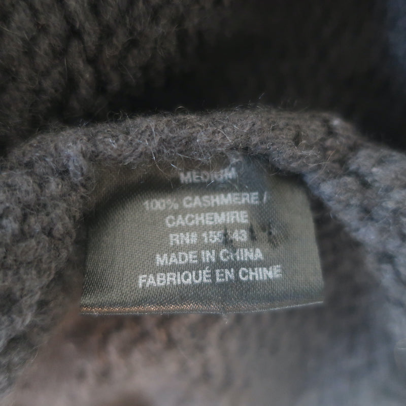 SABLYN Jackson Cashmere Cardigan Charcoal Size Medium Collared Sweater
