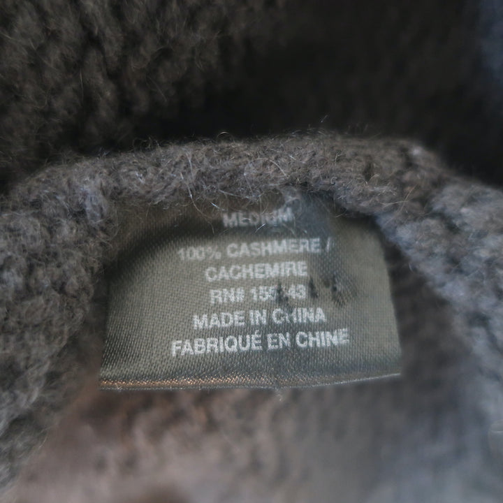 SABLYN Jackson Cashmere Cardigan Charcoal Size Medium Collared Sweater