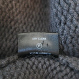 SABLYN Jackson Cashmere Cardigan Charcoal Size Medium Collared Sweater