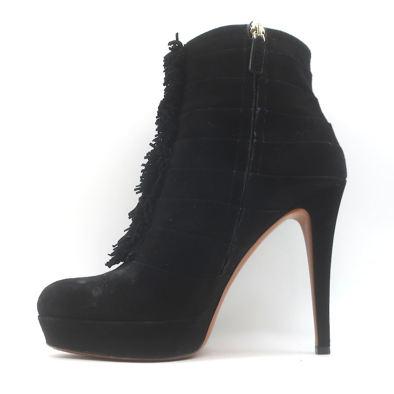Gucci Fringed Platform ankle boots Sz 37, inner lining