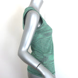 M Missoni Space Dye Tank Top Seafoam Metallic Stretch Knit Size 42