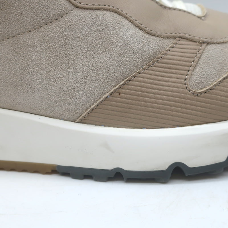 Brunello Cucinelli Colorblock Low Top Sneakers Taupe Suede &amp; Leather Size 44