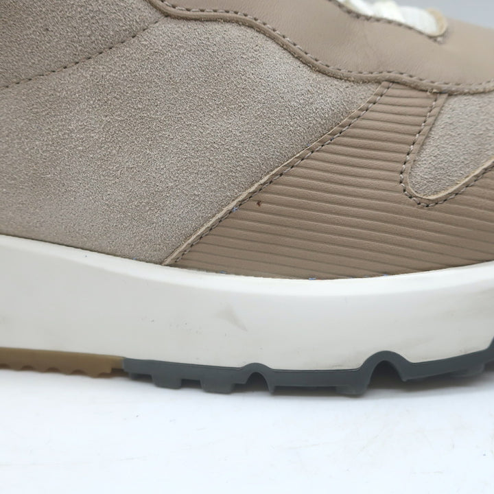 Brunello Cucinelli Colorblock Low Top Sneakers Taupe Suede &amp; Leather Size 44