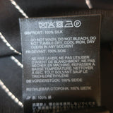 Toteme Monogram Silk PJ Shirt Black Size 32 Long Sleeve Blouse NEW