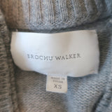 Brochu Walker The Looker Knit Sweatshirt Gray Wool-Cashmere Size Extra Small