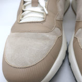 Brunello Cucinelli Colorblock Low Top Sneakers Taupe Suede & Leather Size 44