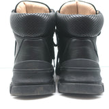 Gucci Flashtrek Hiking Boots Black Suede & Leather Size 38