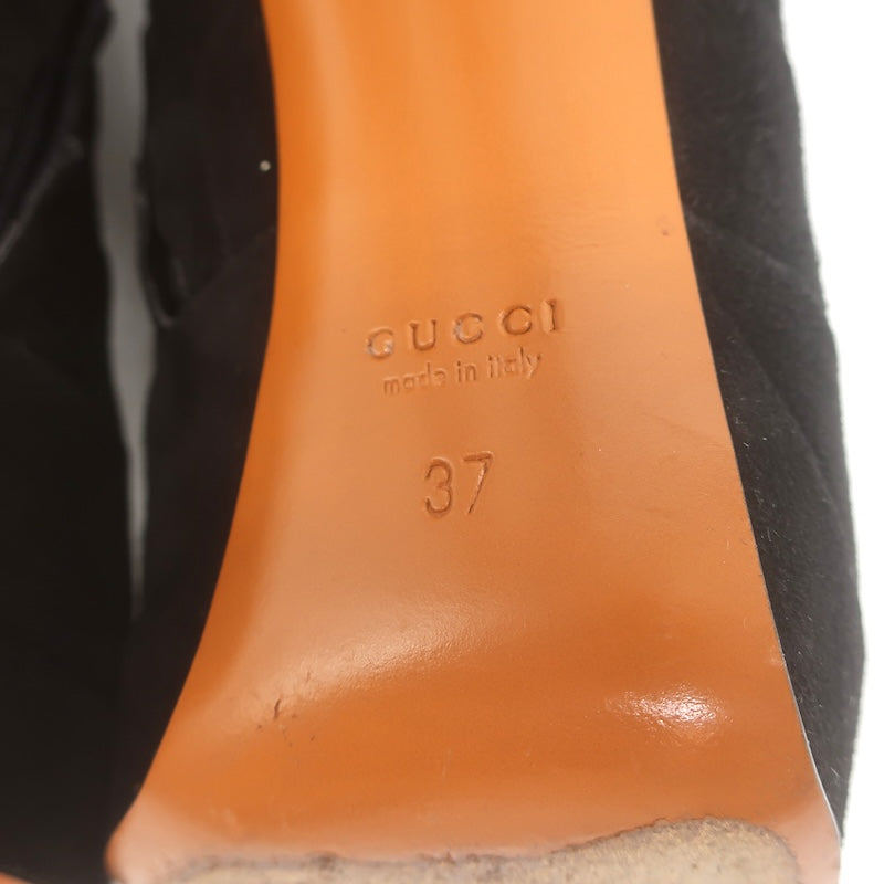 Gucci Fringed Platform ankle boots Sz 37, stitching