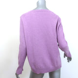Allude Cashmere V-Neck Sweater Lilac Size Small