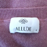 Allude Cashmere V-Neck Sweater Lilac Size Small