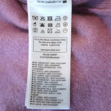 Allude Cashmere V-Neck Sweater Lilac Size Small