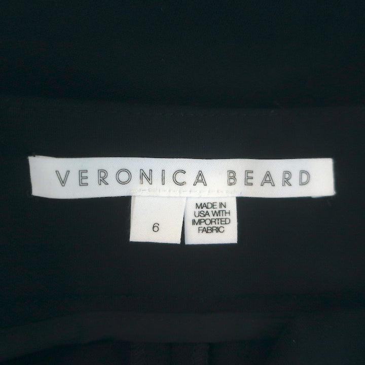 Veronica Beard Renzo Slim-Leg Ankle Pants Navy Stretch Suiting Size 6