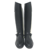 Givenchy Rubber Riding Boots Black Size 38 Knee High Rain Boots
