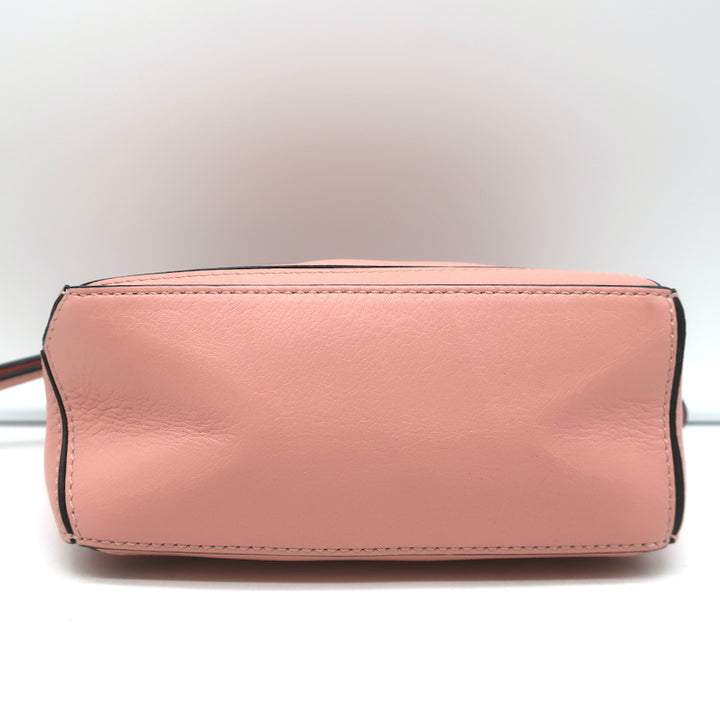 Loewe Puzzle Mini Bag Pink Leather Crossbody NEW