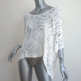 Ralph Lauren Black Label Hand Crochet Top Cream Size Small