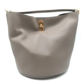 Celine Bucket 16 Bag Taupe Grained Leather Crossbody NEW