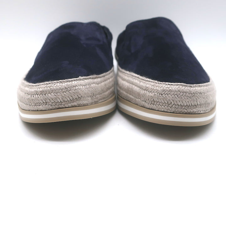 Prada Slip-On Espadrille Sneakers Navy Suede Size 10
