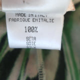 Roberto Cavalli S/S 2001 Runway Plunging Cowl Neck Midi Dress Green Silk Size 42