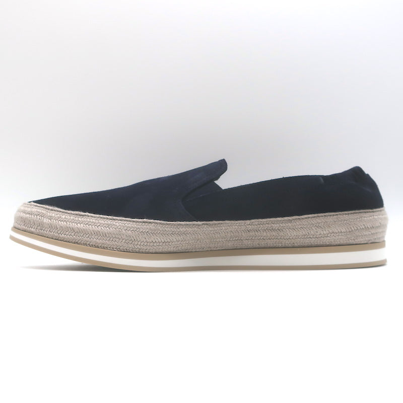 Prada Slip-On Espadrille Sneakers Navy Suede Size 10