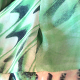 Roberto Cavalli S/S 2001 Runway Plunging Cowl Neck Midi Dress Green Silk Size 42