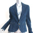 Ralph Lauren Denim Blazer Dark Blue Stretch Cotton Size 10 One-Button Jacket