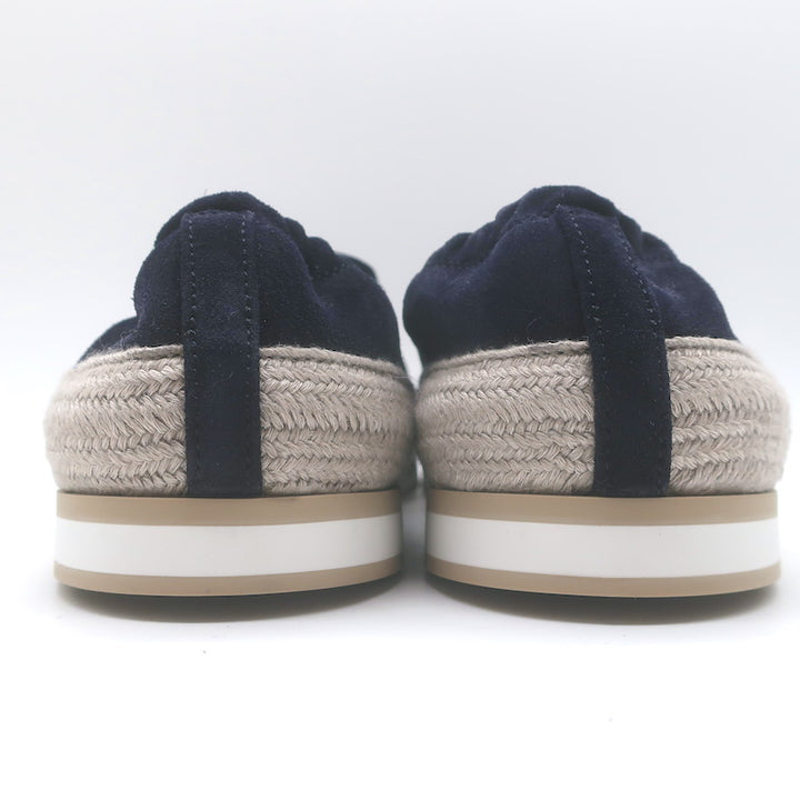 Prada Slip-On Espadrille Sneakers Navy Suede Size 10