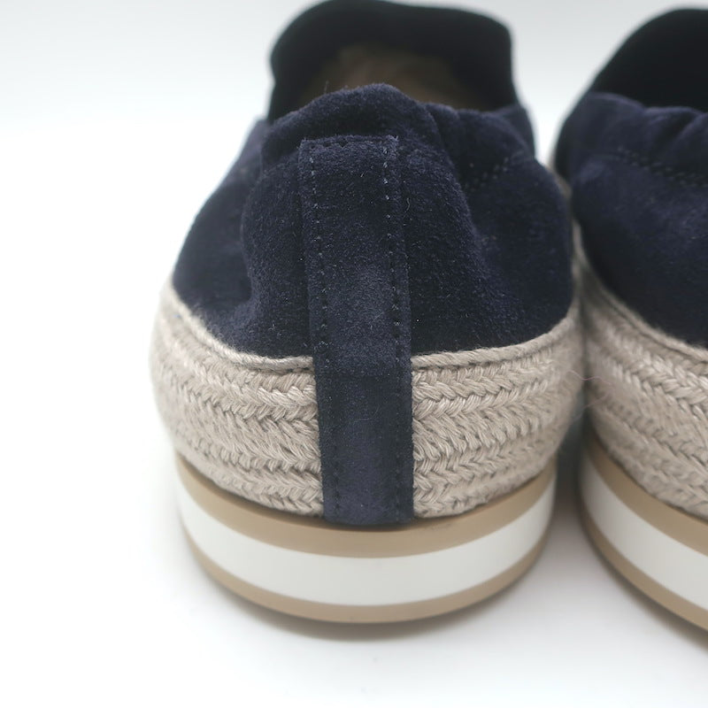 Prada Slip-On Espadrille Sneakers Navy Suede Size 10