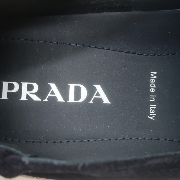 Prada Slip-On Espadrille Sneakers Navy Suede Size 10