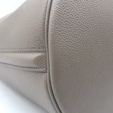 Celine Bucket 16 Bag Taupe Grained Leather Crossbody NEW