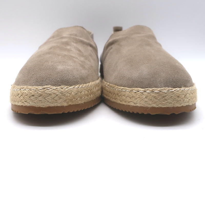 Brunello Cucinelli Espadrilles Taupe Suede &amp; Canvas Size 44.5