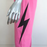 Aviator Nation Bolt Sweatpants Neon Pink/Black Size Small
