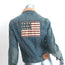 Polo Ralph Lauren American Flag Jean Jacket Blue Stretch Denim Size Small