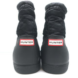 Hunter Original Short Snow Boots Black Quilted Nylon Size 6